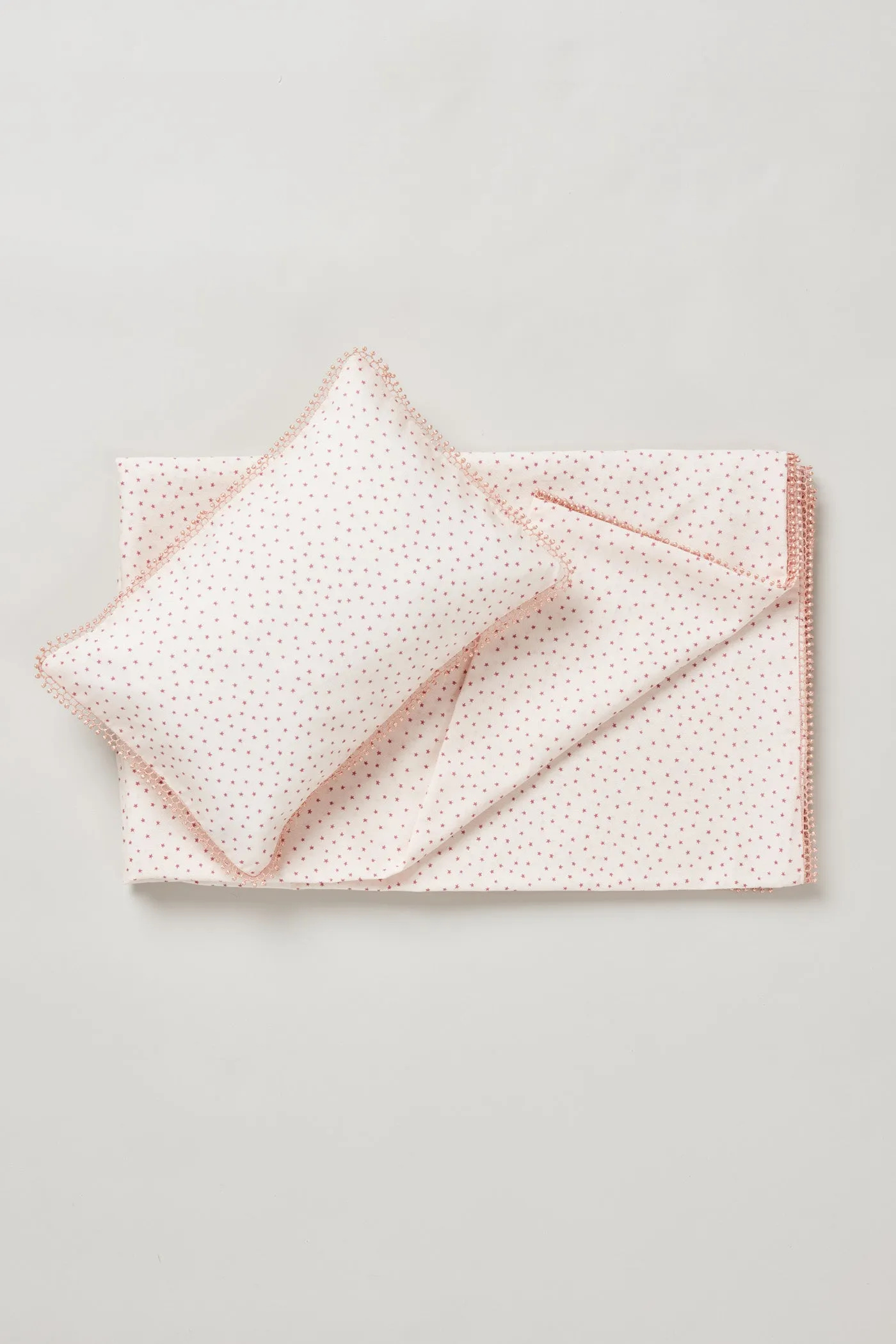 Pink Stars Duvet Cover Set for Single Bed