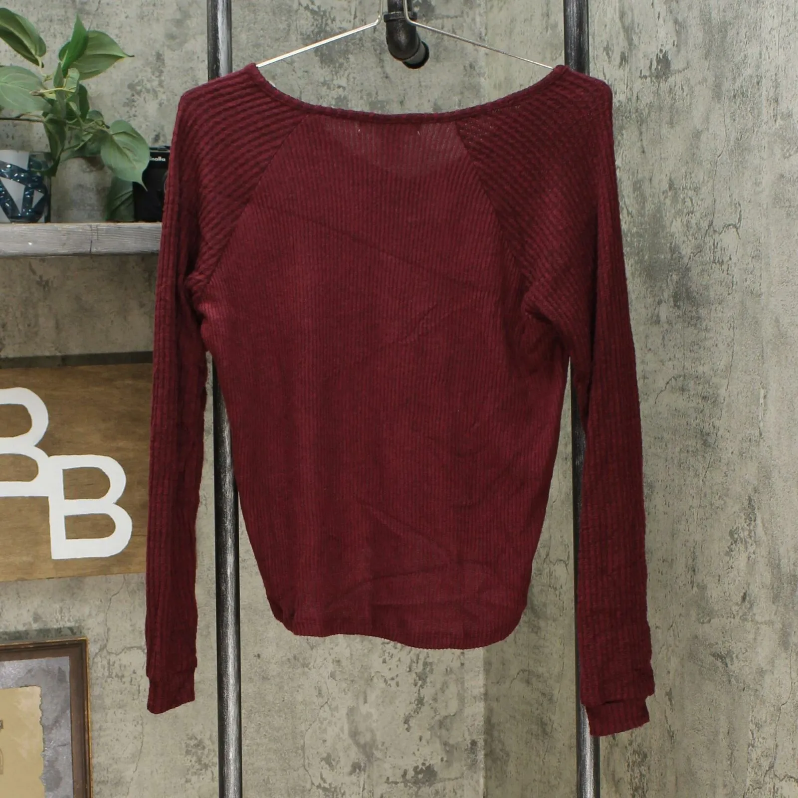 Planet Gold Women's Junior Fit Super Soft Ribbed Top