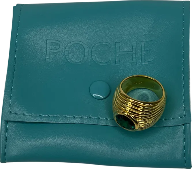 Poche 18 Kt Gold Candy Ring - Size Q