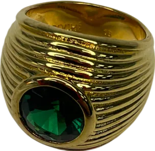 Poche 18 Kt Gold Candy Ring - Size Q