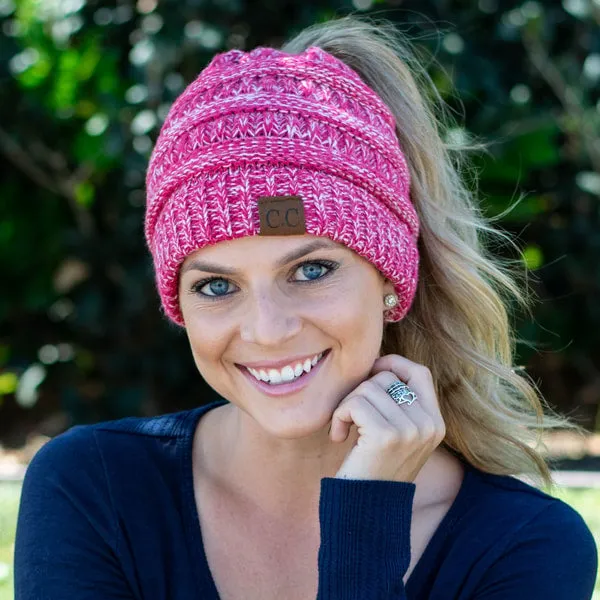 Ponytail Knit Beanie