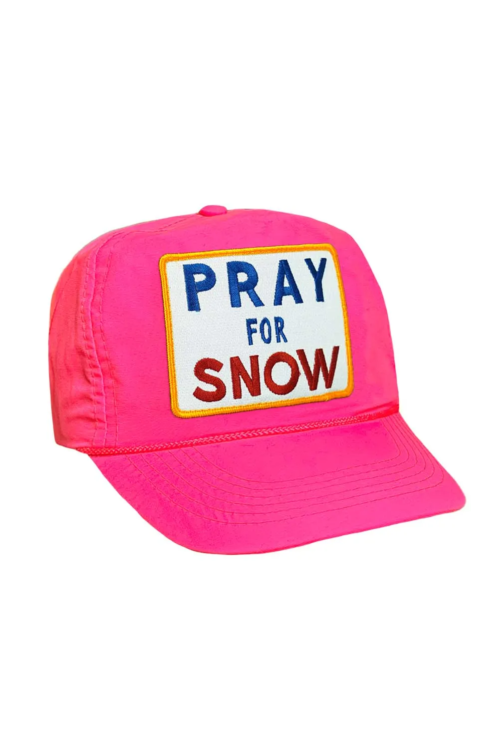 PRAY FOR SNOW - VINTAGE NYLON TRUCKER HAT