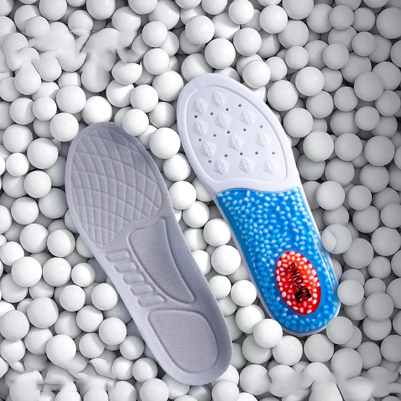 Premium Sport Insoles for Shoes - High Elasticity PU Memory Foam Air Cushion - Triple Shock Absorbing Sole Pad for Men, Women, and Kids - Soft, Breathable Arch Support for Running, Walking, and Sports