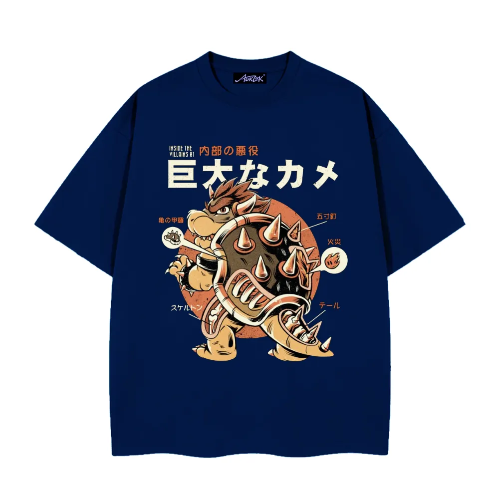 巨大な力クッパズとPrint T-shirt