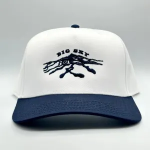 Proctor Co - Big Sky Hat - White/Navy Snapback