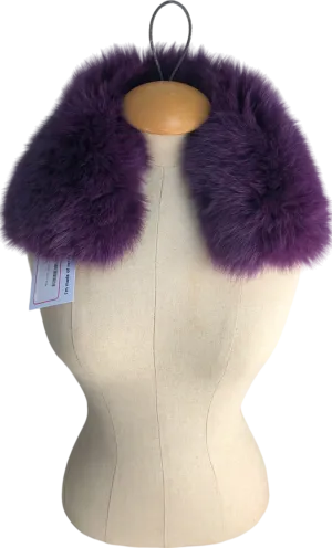 Purple Fur Collar One Size
