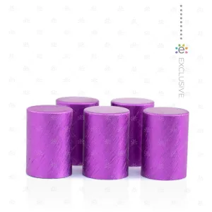 Purple Metallic Roller Bottle Cap (5pk)