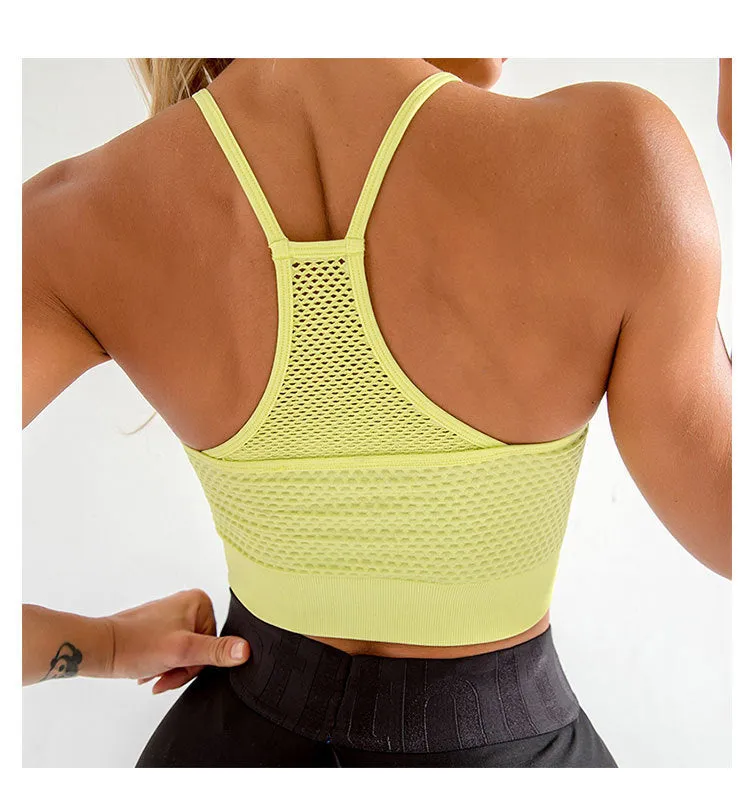 Quick-drying mesh hollow fitness vest