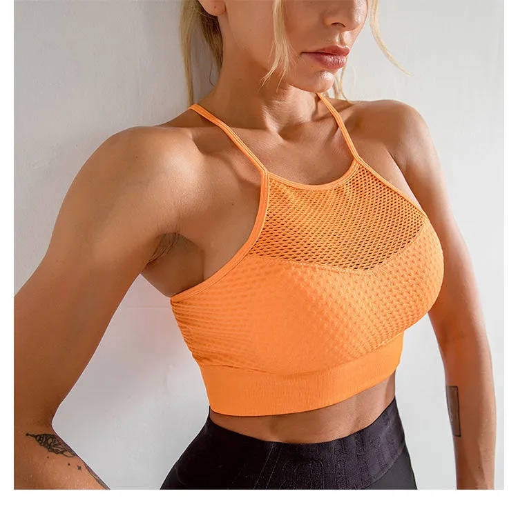 Quick-drying mesh hollow fitness vest