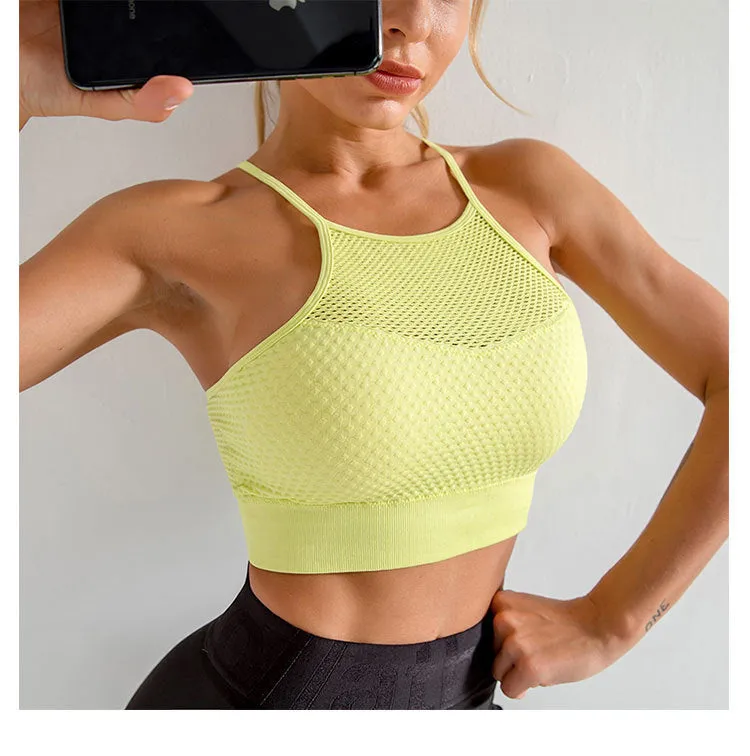 Quick-drying mesh hollow fitness vest