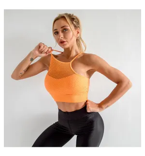 Quick-drying mesh hollow fitness vest