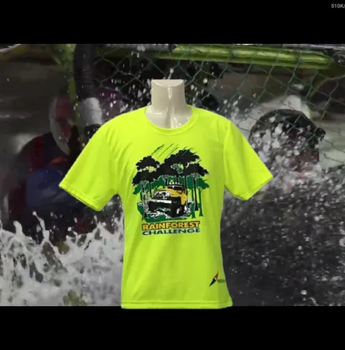 RAINFOREST CHALLENGE DRY FIT T-SHIRT - HI VISIBILITY YELLOW - RFC-2XL
