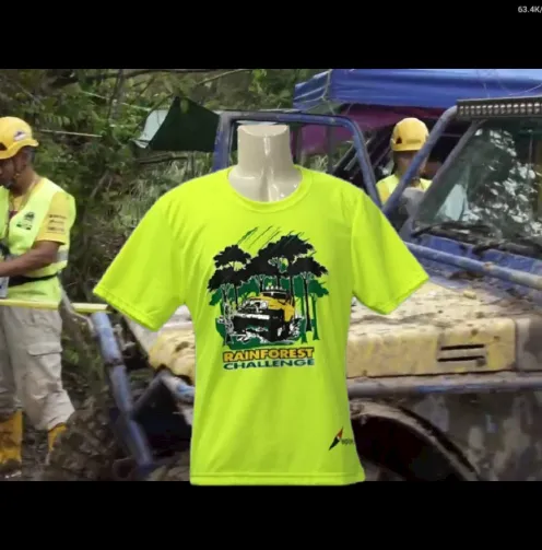 RAINFOREST CHALLENGE DRY FIT T-SHIRT - HI VISIBILITY YELLOW - RFC-2XL