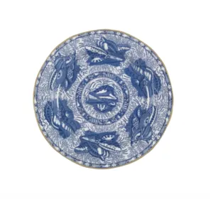Rare Antique Mottahedeh Torquay Salad/Dessert Plate in Blue