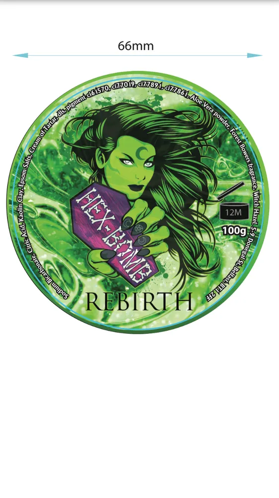 Rebirth Luxury Metallic Emerald Bath Bomb