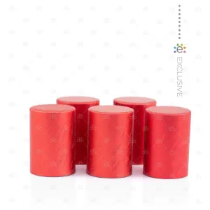 Red Metallic Roller Bottle Cap (5pk)