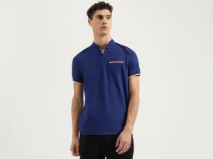 Regular Fit Johny Collar Solid Tshirt