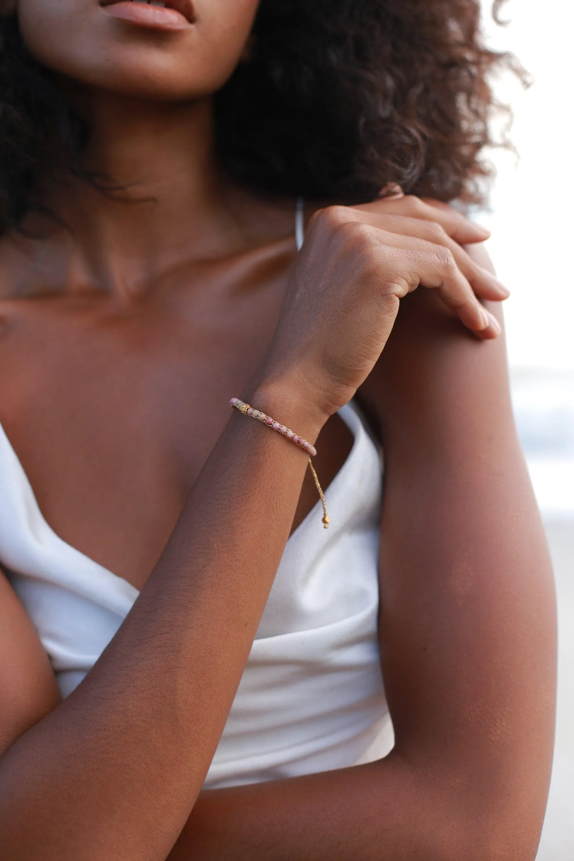 Rhodonite Australia Bracelet | Gold