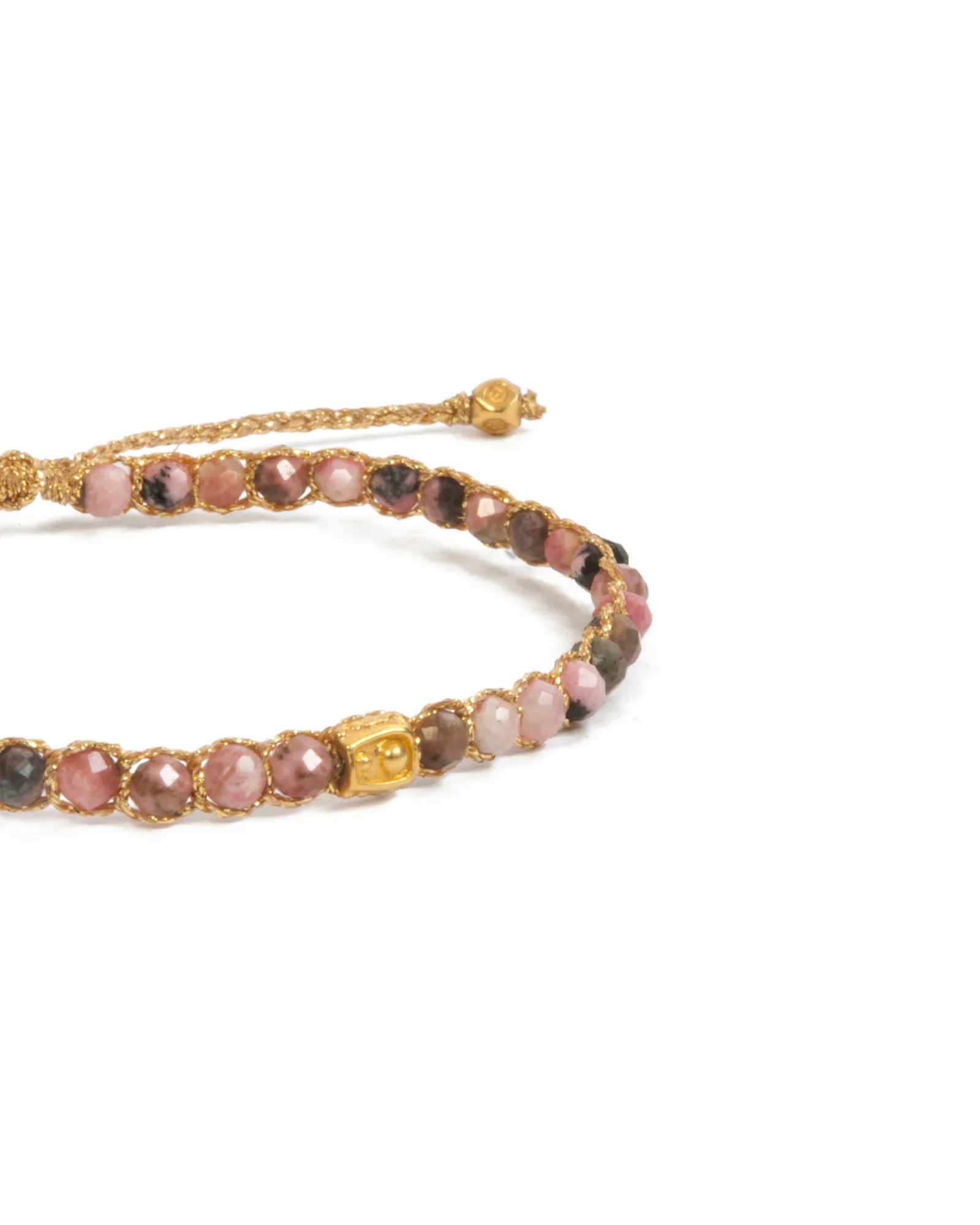 Rhodonite from Argentina Bracelet | Gold
