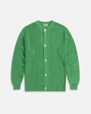 Rib Knit Crewneck Cardigan