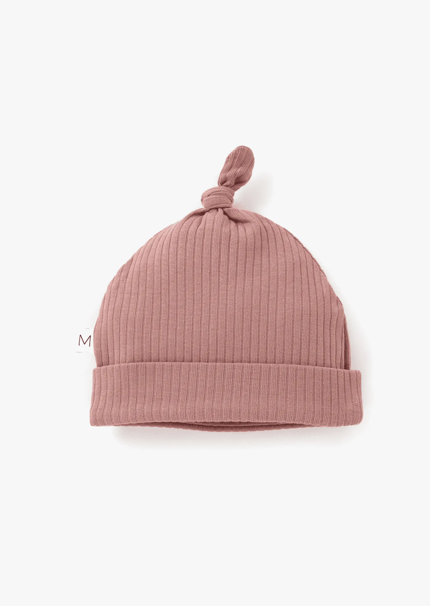 Ribbed Knotted Hat | Vintage Rose