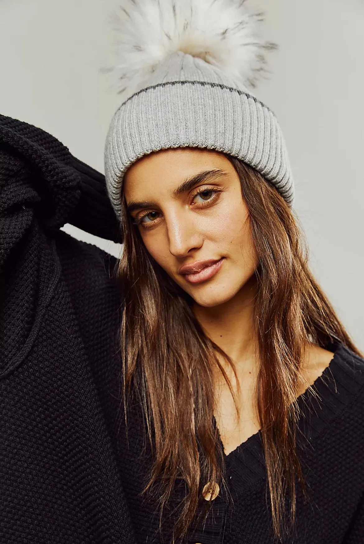 Ribo Faux Fur Beanie