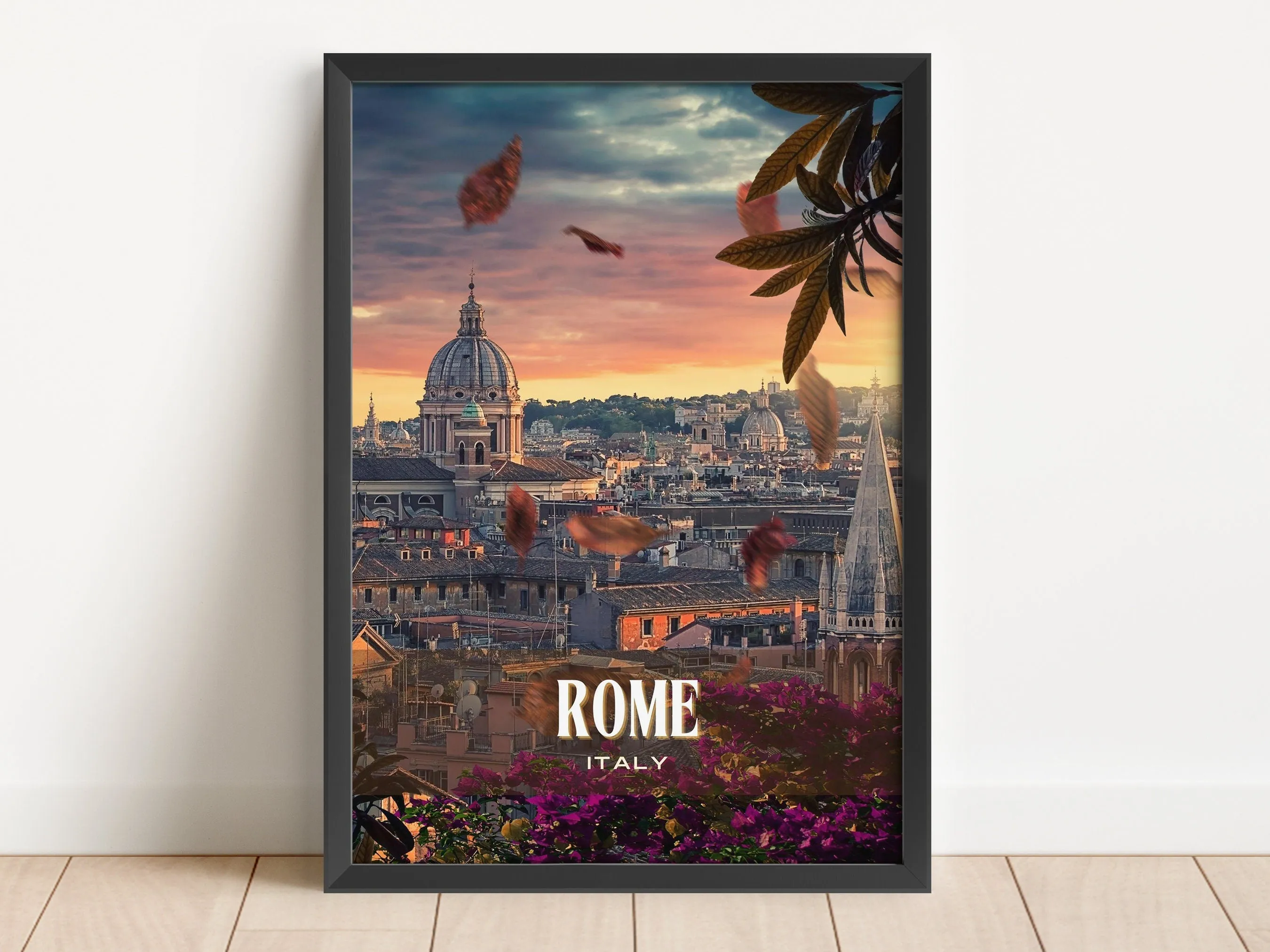 Rome Retro Wall Art, Italy