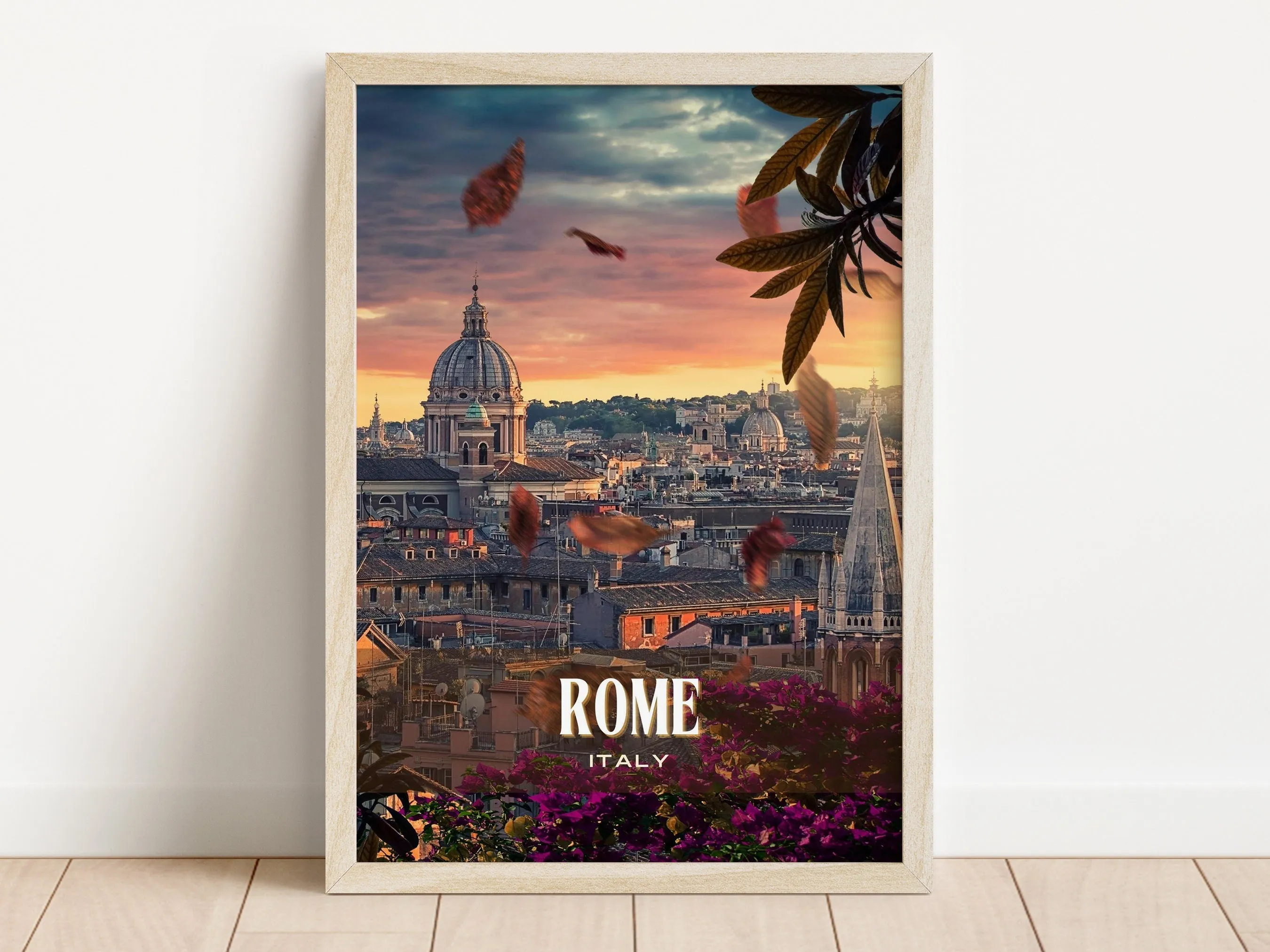 Rome Retro Wall Art, Italy