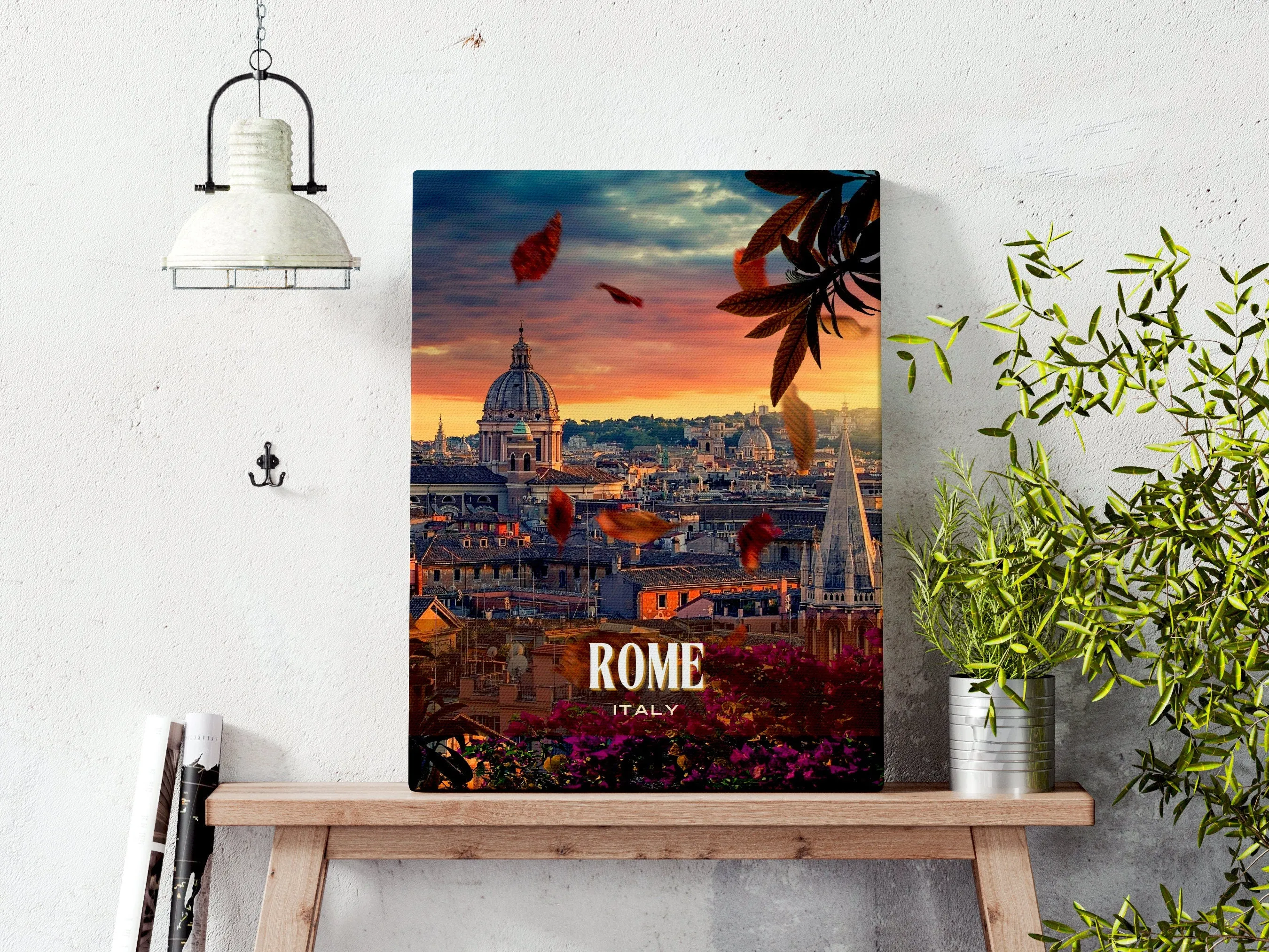 Rome Retro Wall Art, Italy