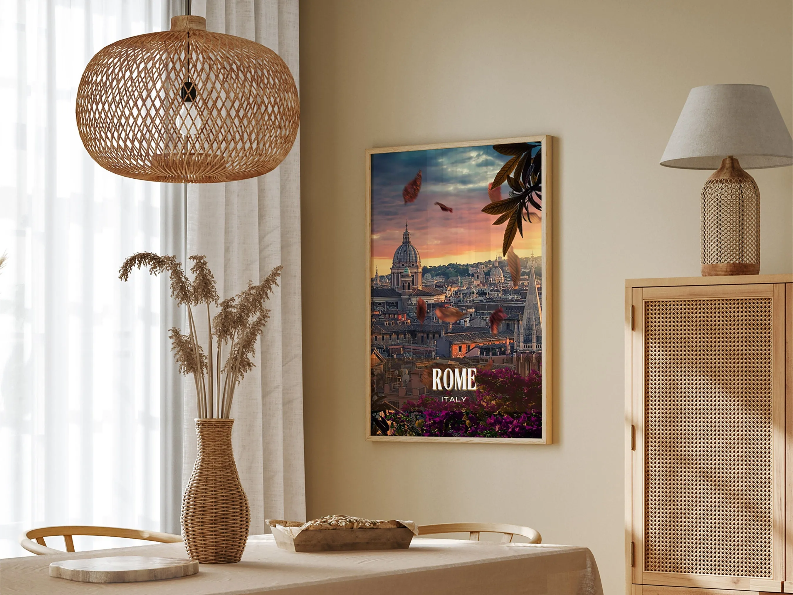 Rome Retro Wall Art, Italy