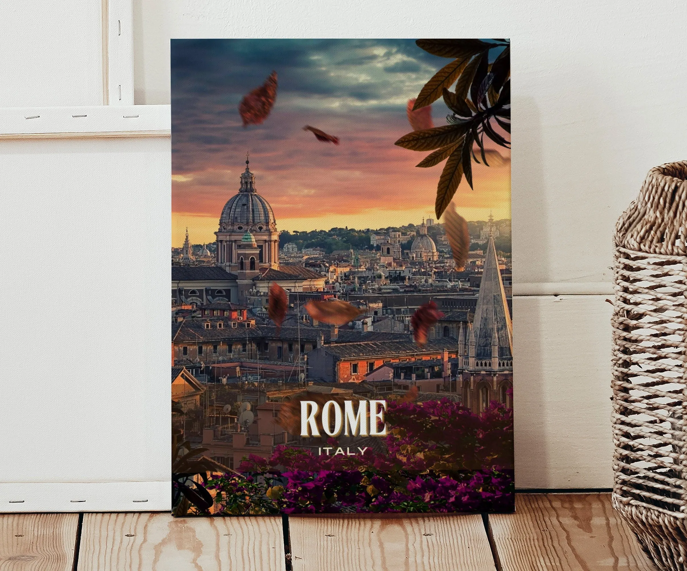 Rome Retro Wall Art, Italy