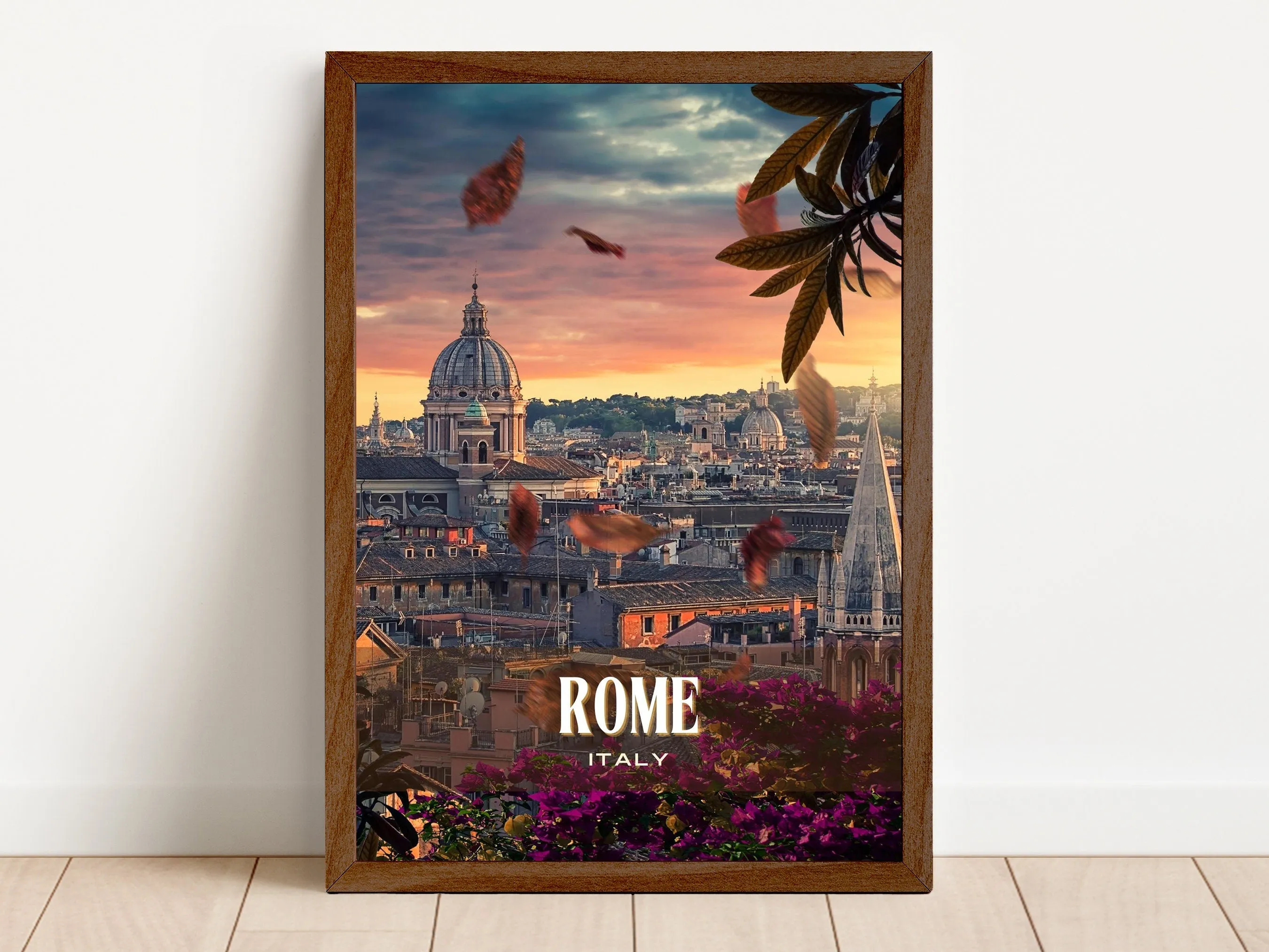 Rome Retro Wall Art, Italy