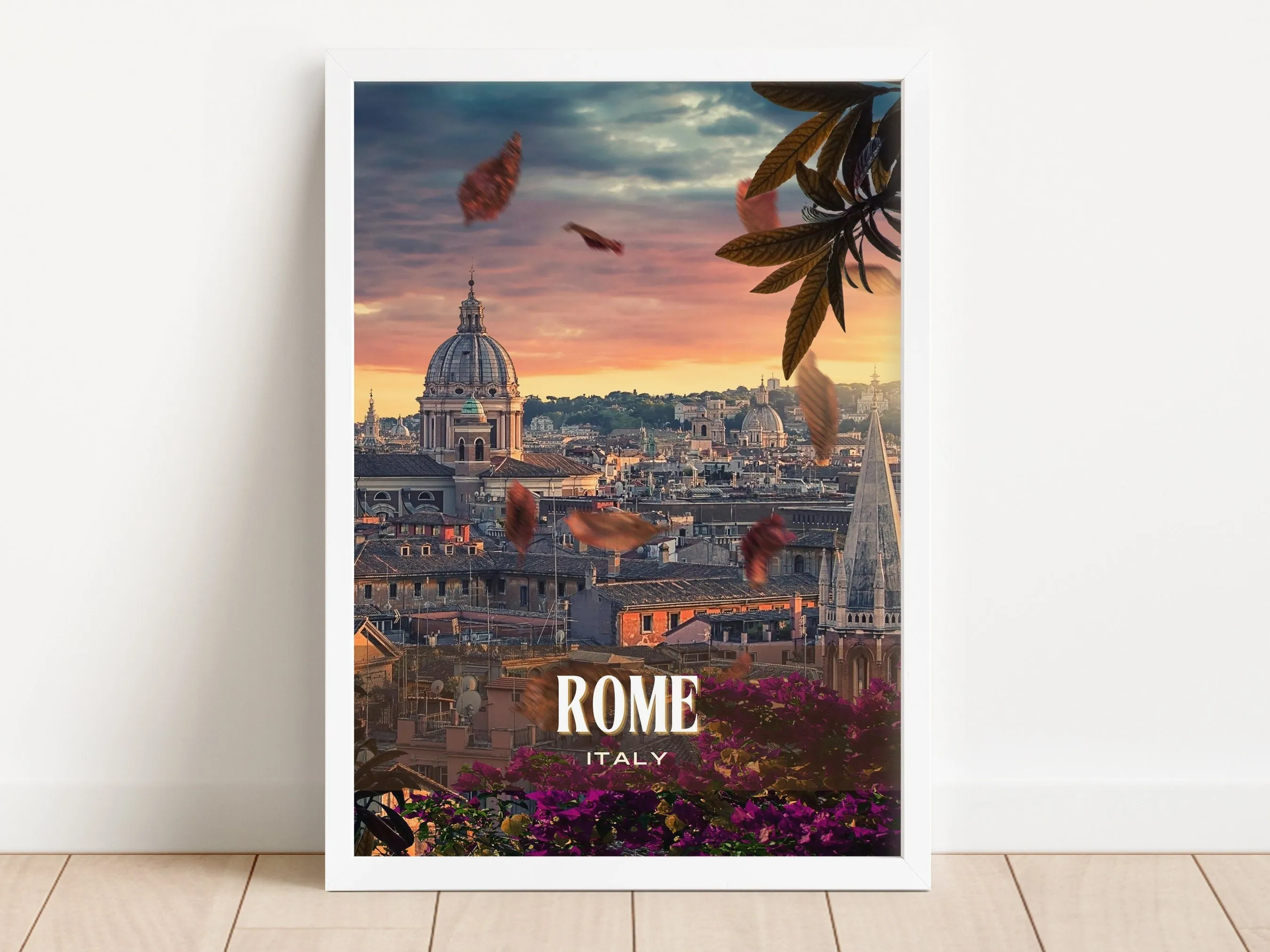Rome Retro Wall Art, Italy