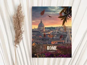 Rome Retro Wall Art, Italy