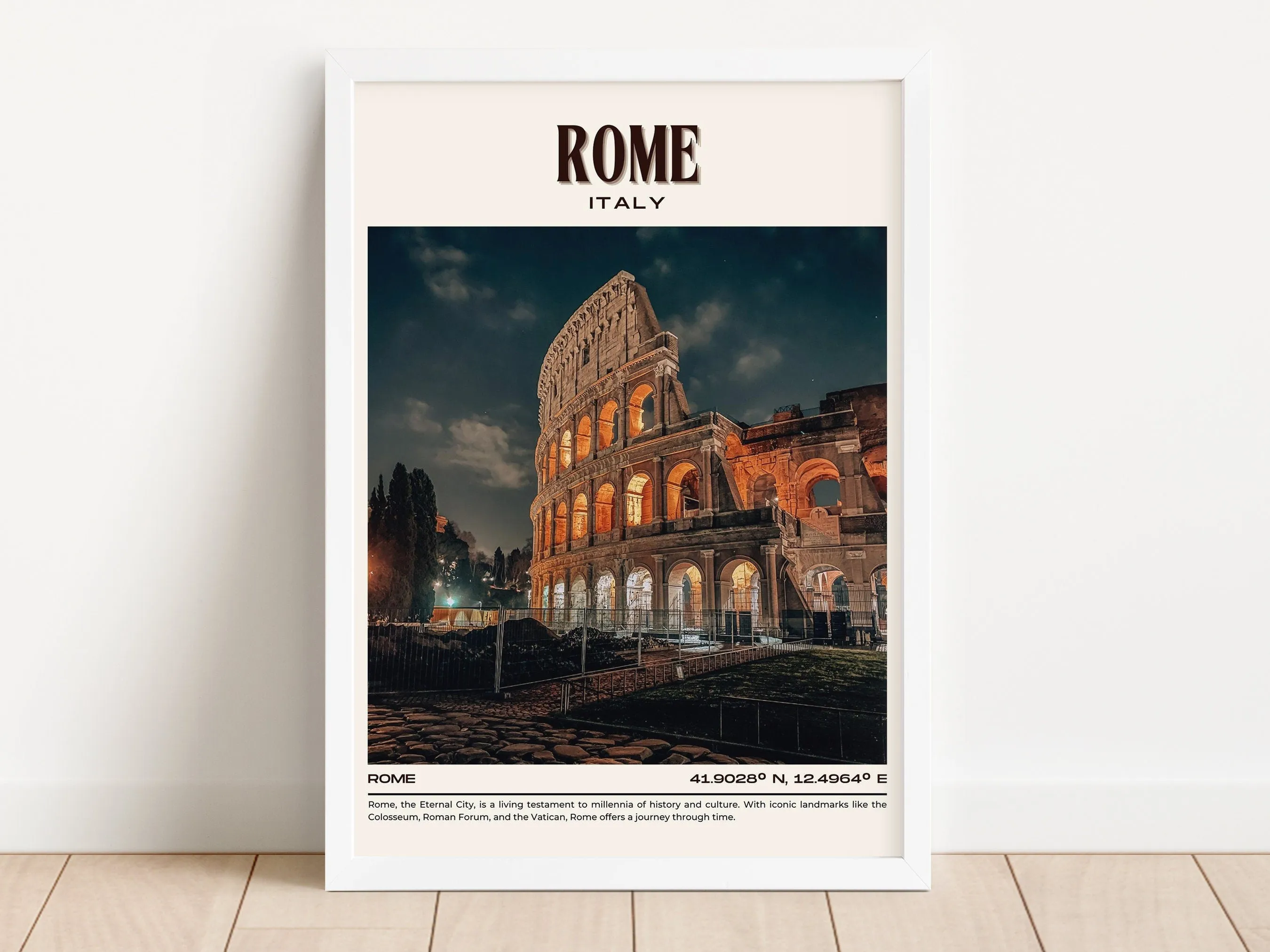 Rome Vintage Wall Art, Italy