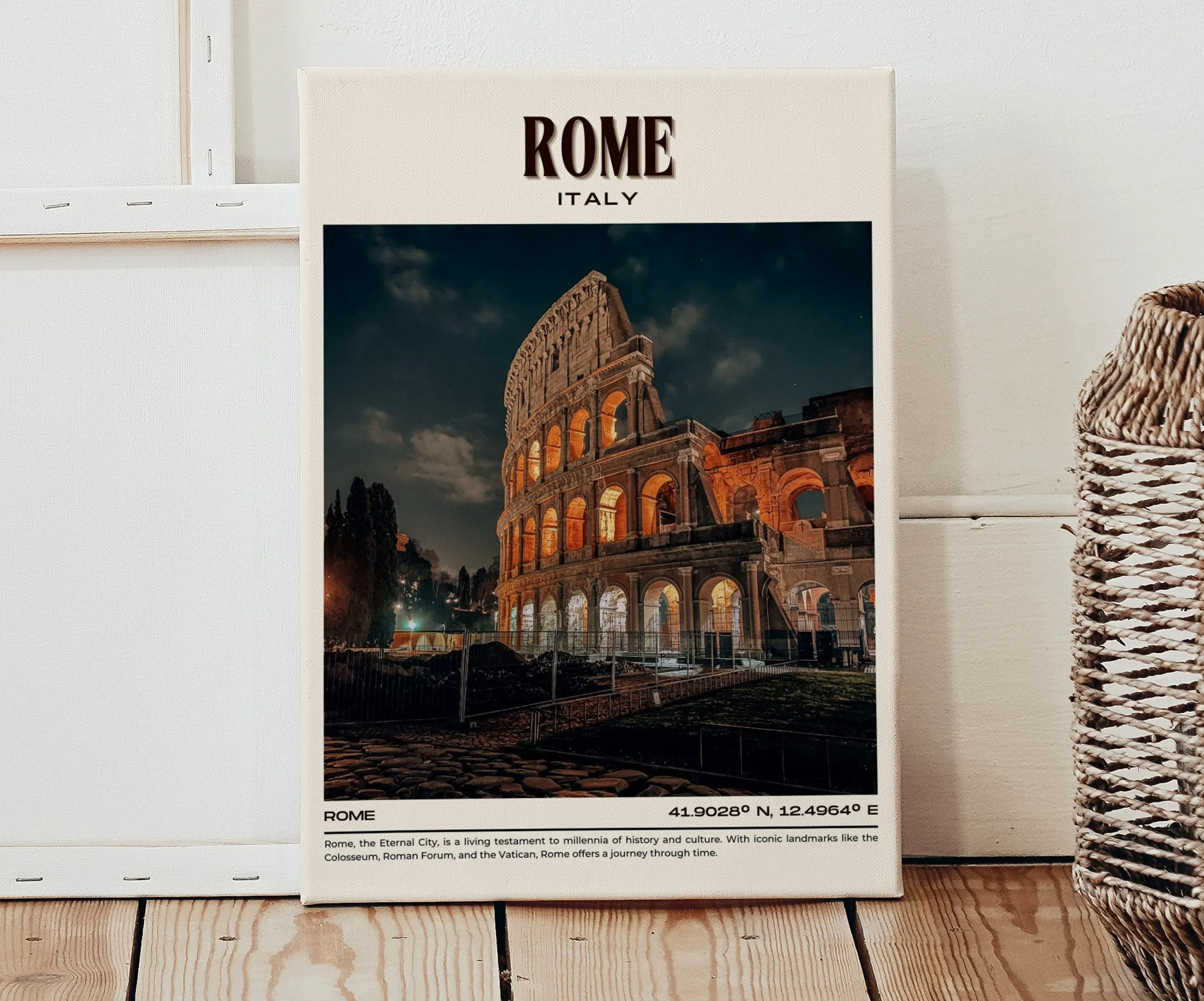 Rome Vintage Wall Art, Italy