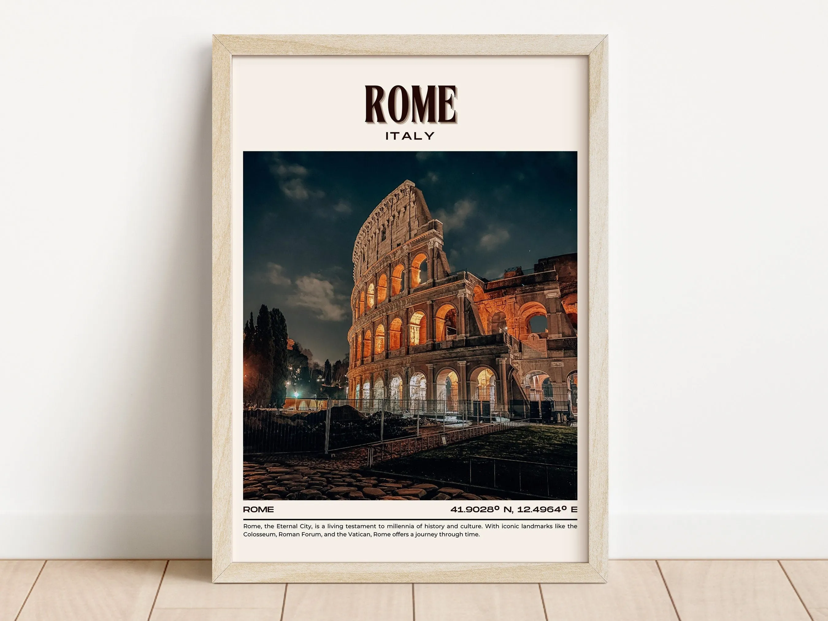 Rome Vintage Wall Art, Italy