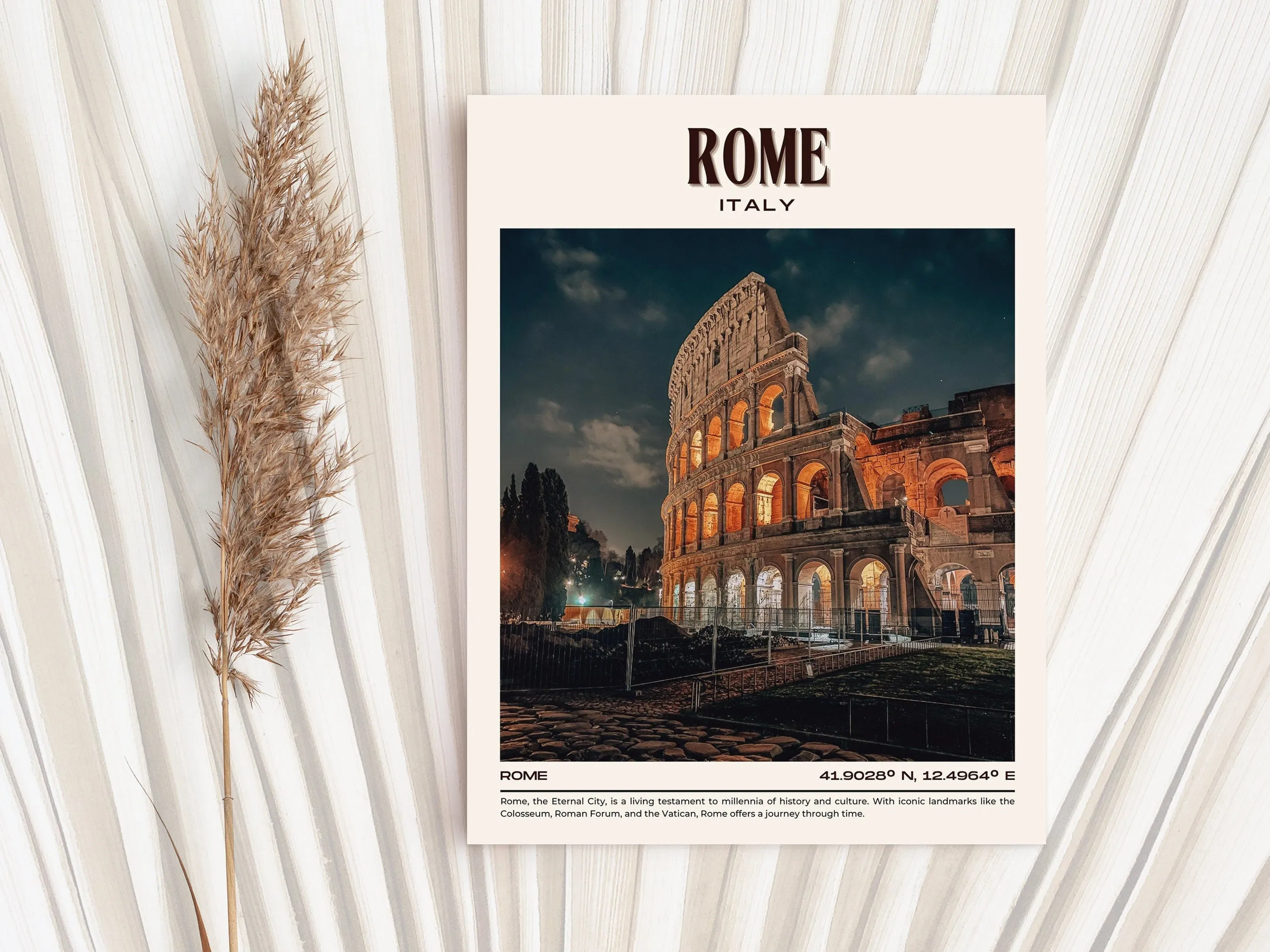 Rome Vintage Wall Art, Italy