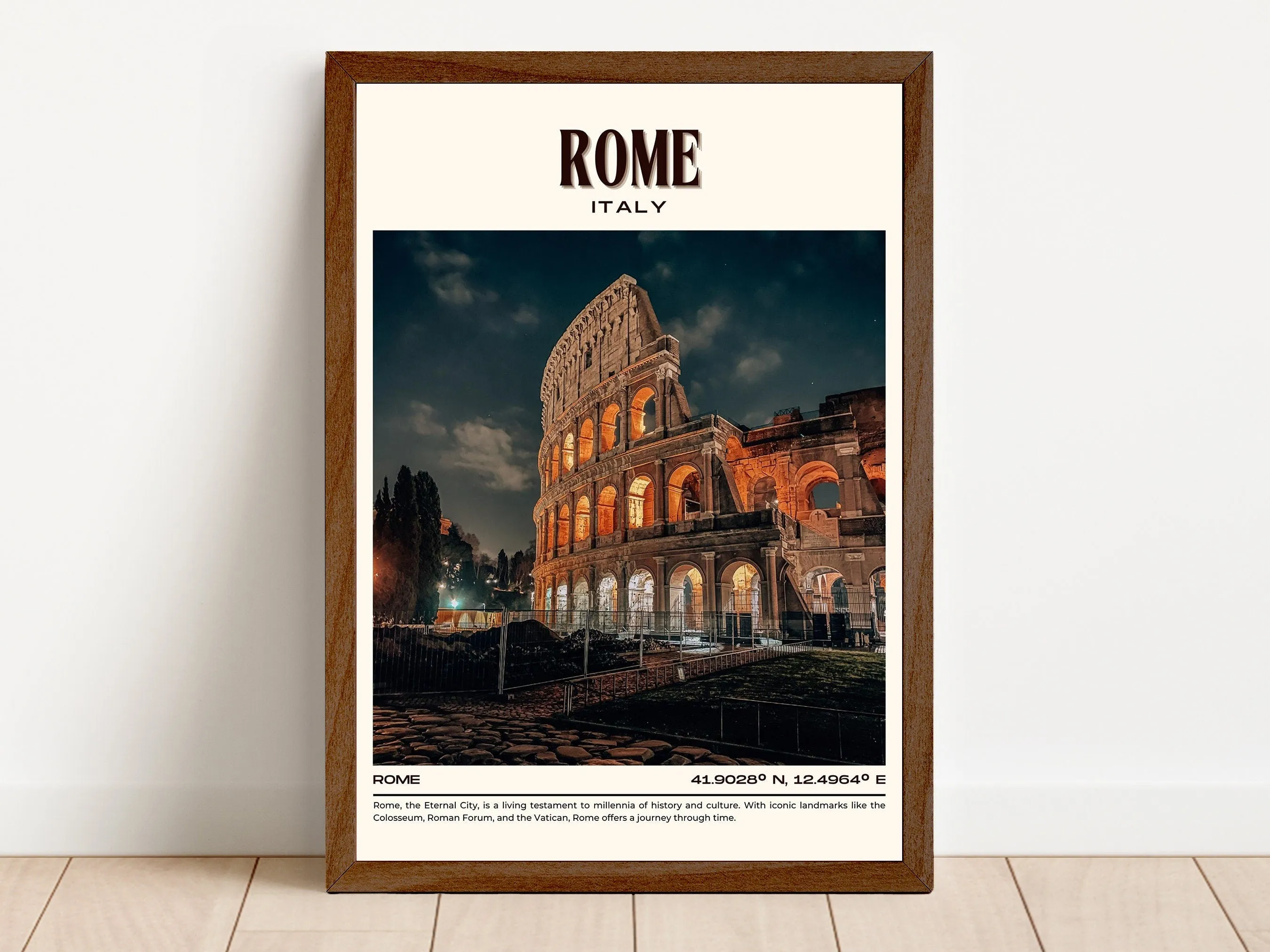 Rome Vintage Wall Art, Italy