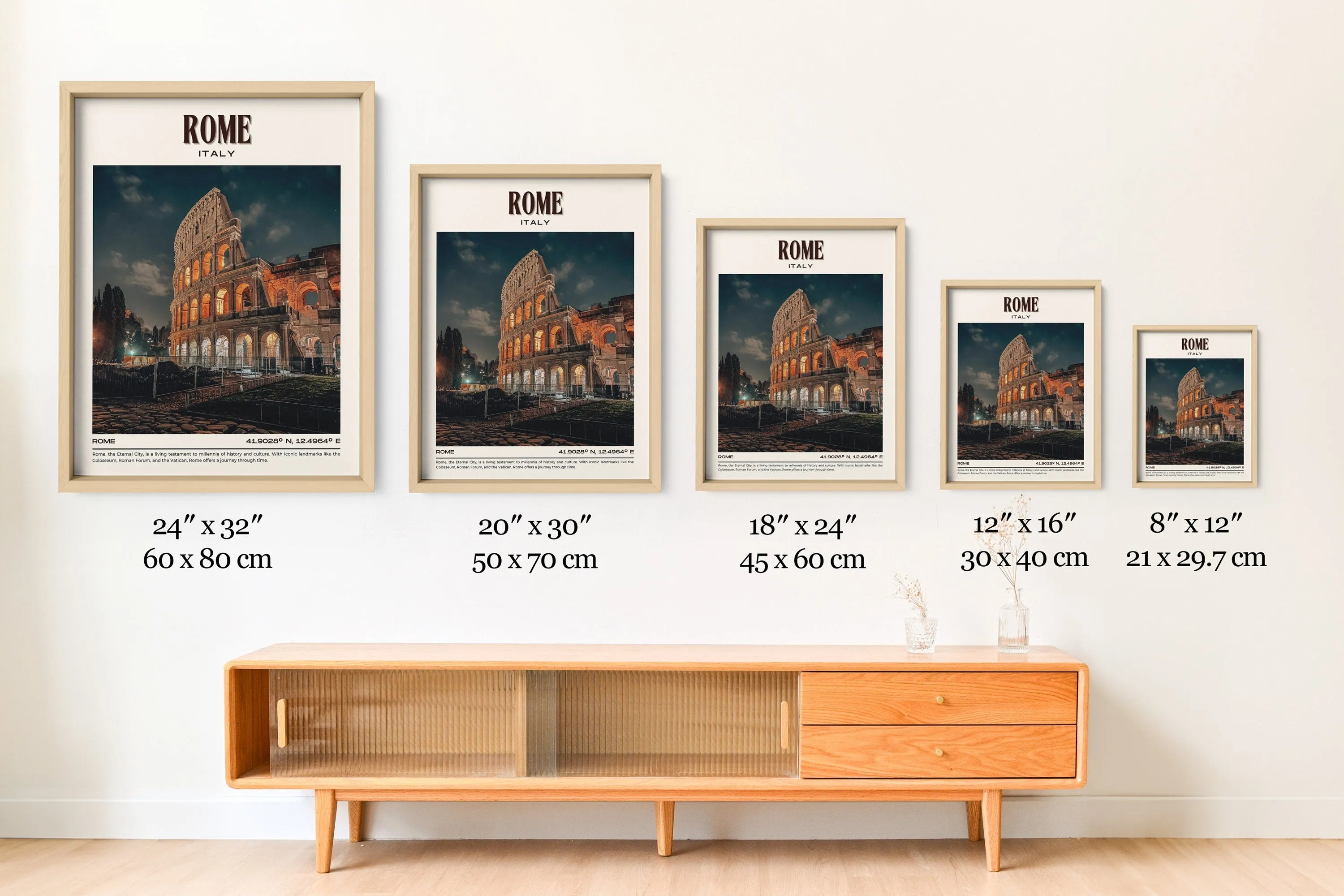 Rome Vintage Wall Art, Italy