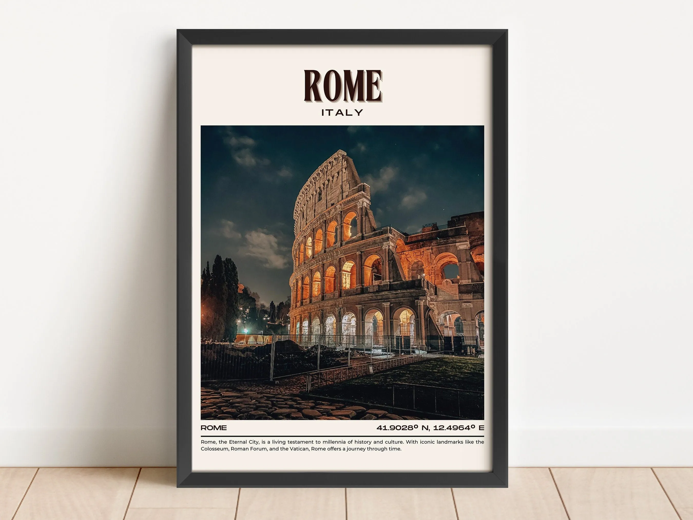 Rome Vintage Wall Art, Italy