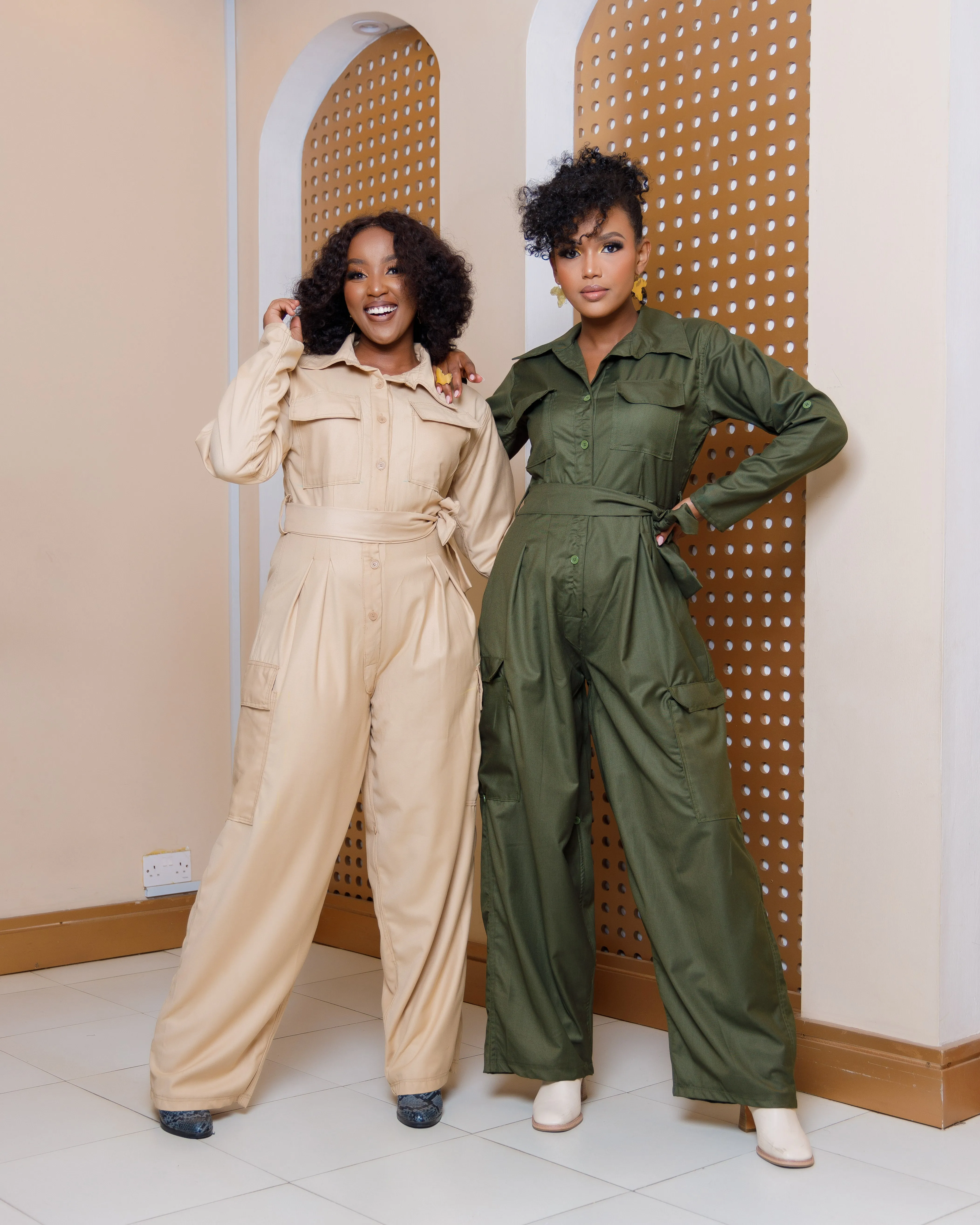 Safari Mara Jumpsuit - Beige