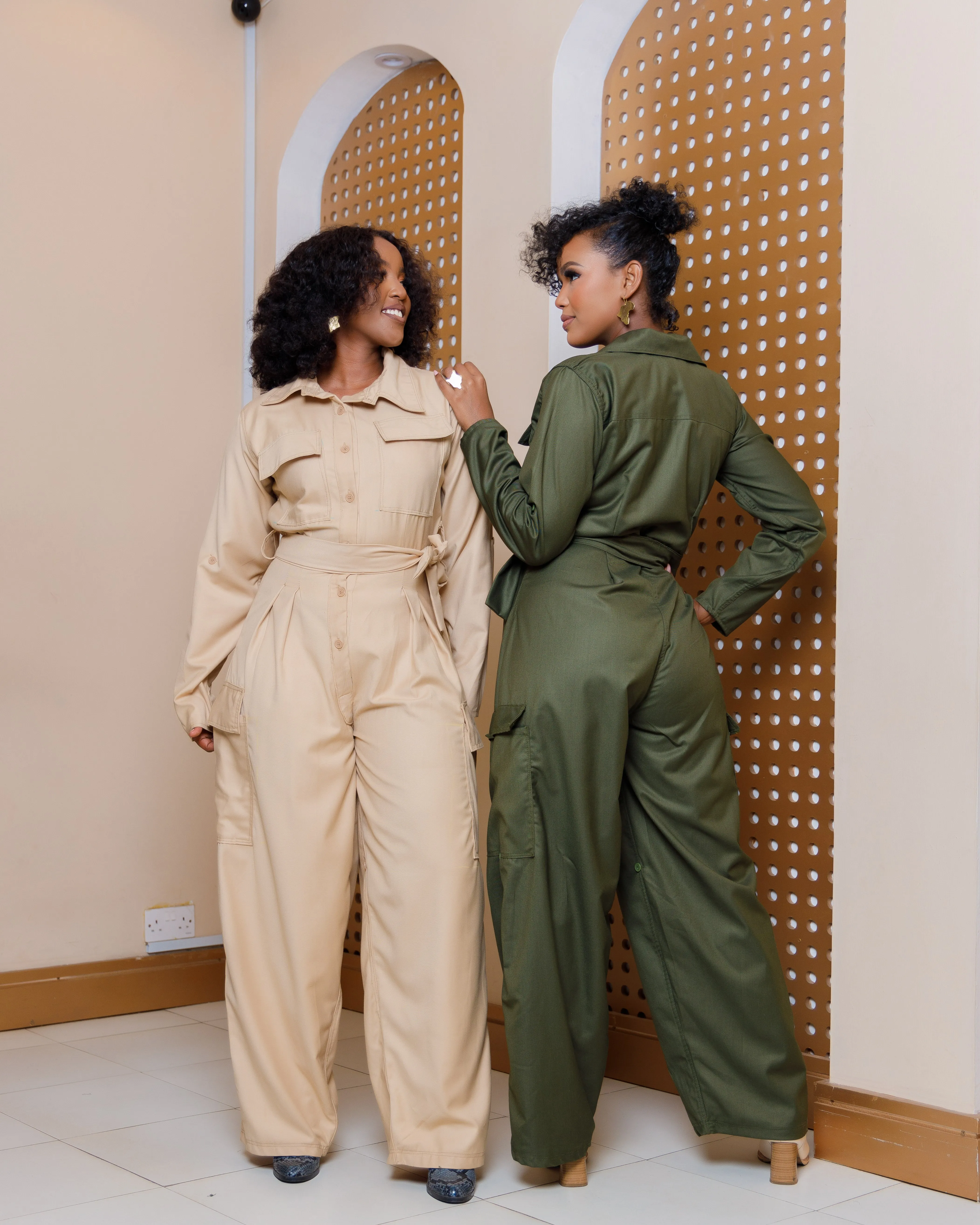 Safari Mara Jumpsuit - Beige