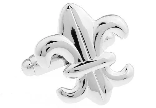Saints Fleur De Lis Lily Cufflinks