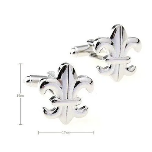 Saints Fleur De Lis Lily Cufflinks