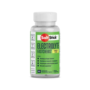 Saltstick FastChews Electrolyte Tablets Lemon-Lime 60 Pack Bottle