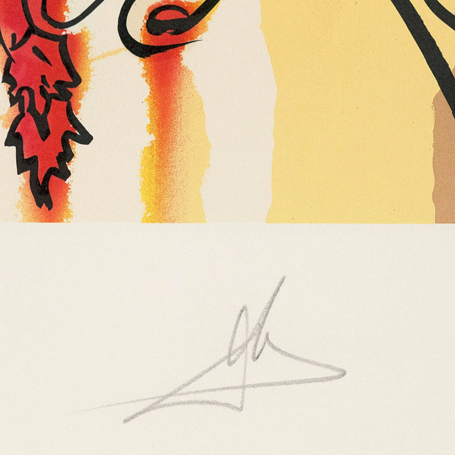 SALVADOR DALI "PORTRAIT OF AUTUMN" 1980, LITHO