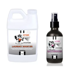 Sample Bundle - 1 Unscented Mini Laundry Booster   1 Bathroom Odor Eliminator 4 oz