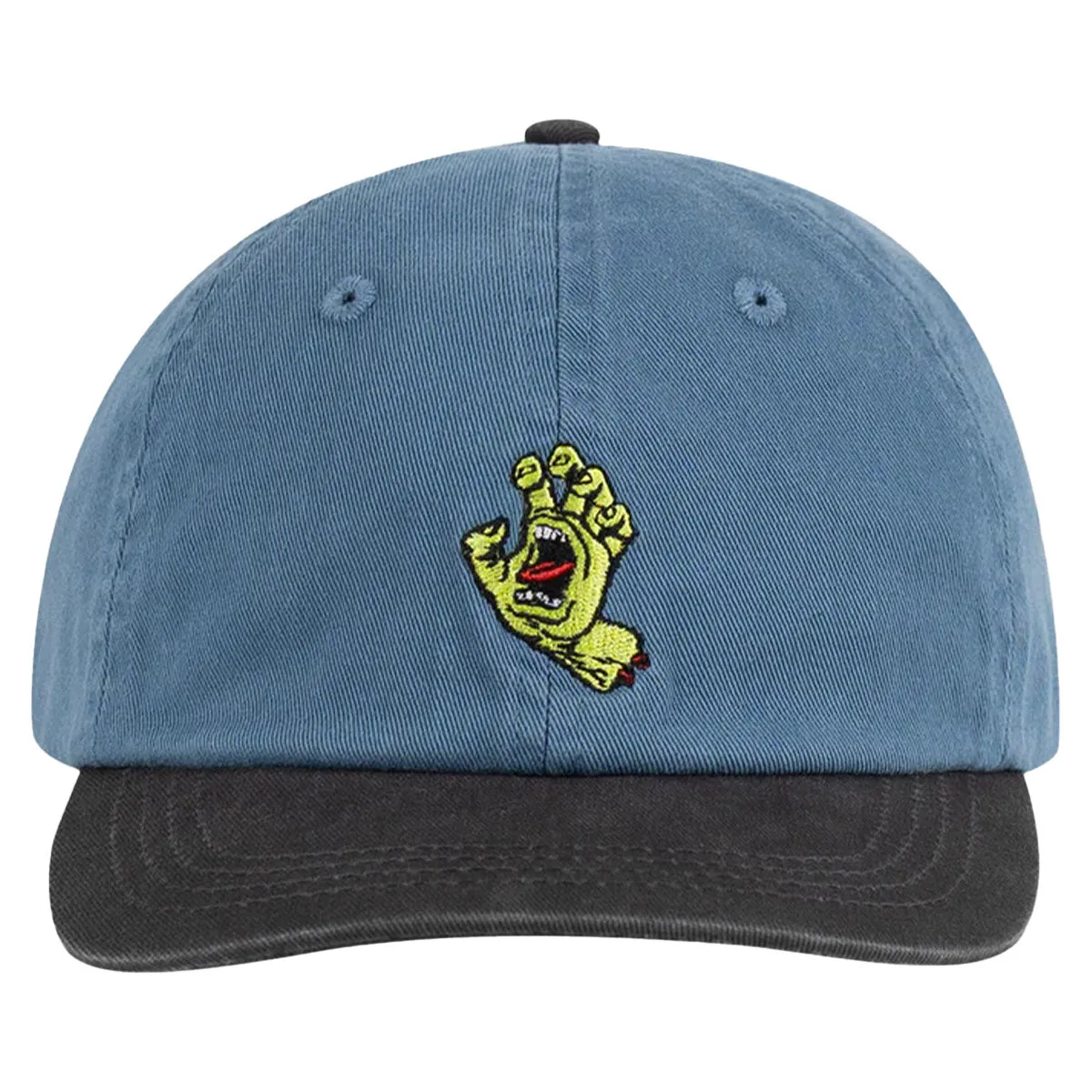 Santa Cruz - Screaming Hand Youth Dad Cap Vintage Blue
