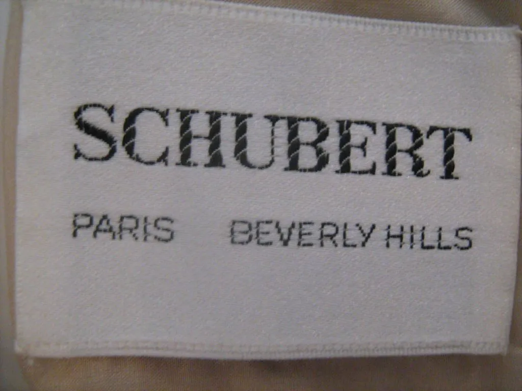 SCHUBERT Tan Dress and Cape Size 40
